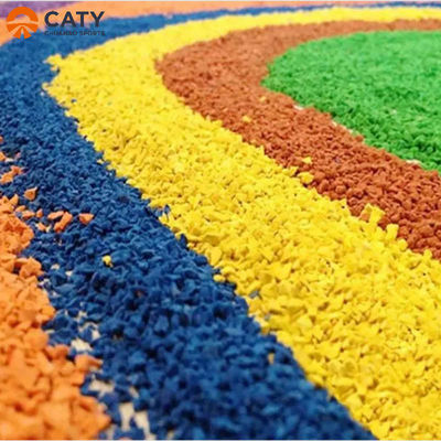Granulos de goma EPDM de colores para patios de recreo/pista de atletismo/jogging