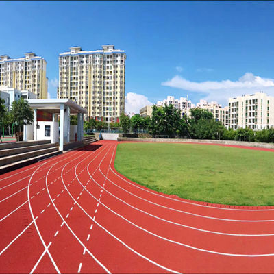 Pista de 13 mm certificada por la IAAF para pisos deportivos de estadios escolares
