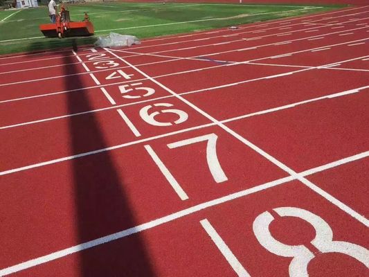 400m Pista de caucho permeable Carrera al aire libre para campos deportivos