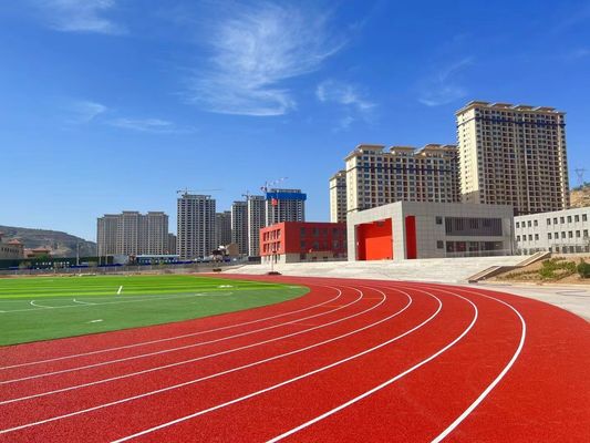 Resistencia a la intemperie EPDM de caucho pista de atletismo suelo de 13 mm de espesor