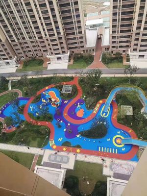 Pavimento de caucho resistente a los rayos UV para la comunidad / complejo residencial / parque