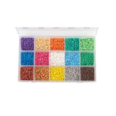 Granulados de EPDM de colores sin toxicidad y resistentes al desgaste