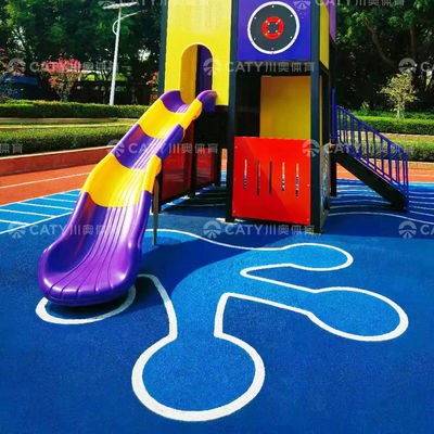 Granulados de goma EPDM resistentes a los rayos UV de colores populares para pistas de atletismo Parques infantiles Área residencial y rutas de fitness