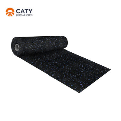Reciclado Negro de baja densidad base de césped de rodillo blando Fitness Rol de suelo de caucho 3-12 mm de espesor para interiores