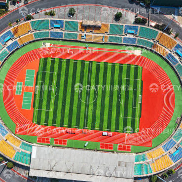 Pista de atletismo para todos los climas con materiales reciclados de gránulos EPDM SBR con certificado Iaaf TUV para campos deportivos