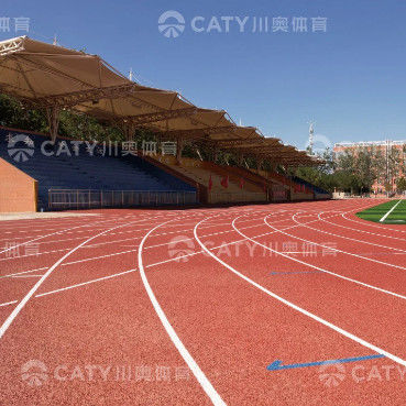 Pista de atletismo de caucho semiprefabricada y asequible para el presupuesto Pista de caucho de atletismo de caucho Pista de atletismo de caucho Certificado WA SGS para instalaciones deportivas