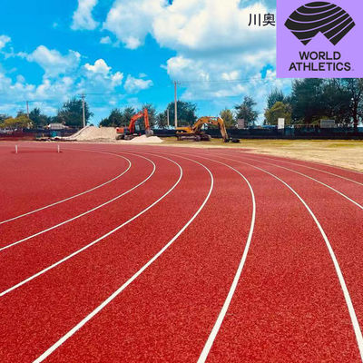 Piso de caucho EPDM con absorción de choques aprobado por la IAAF para pista de atletismo para uso profesional y recreativo