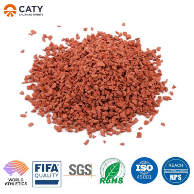 Pista de atletismo de caucho resistente a los rayos UV de la IAAF para campos de atletismo Estadios Centros Complejo por SBR EPDM Materias de gránulos de goma en miga