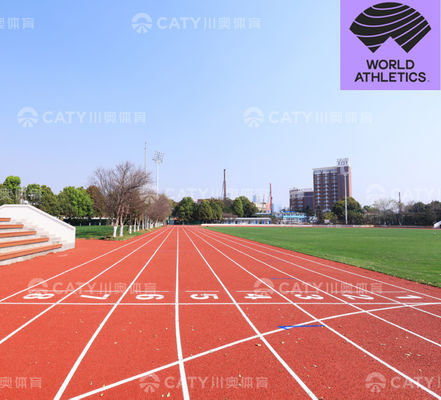 Material de pista sintética EPDM para campos de atletismo por un contratista de superficie de pista de atletismo con certificado IAAF