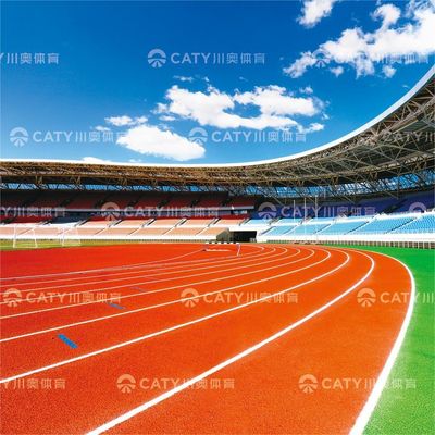 Materiales de caucho EPDM de color a prueba de décadas para pistas de atletismo Granulos de caucho SBE con instalación de pistas deportivas