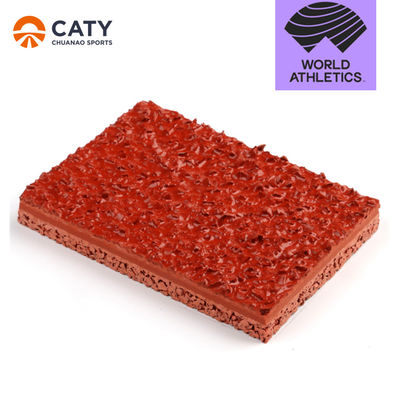 Sistema de sándwich de la IAAF Pista de atletismo sintético EPDM Caucho de pista de atletismo Material de superficie EPDM SBR Granulados de neumáticos