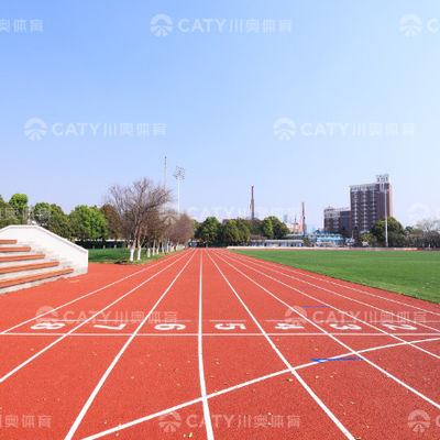 Fácil de instalar Piso de caucho sintético Pista de atletismo Pista de material de EPDM Piso de caucho