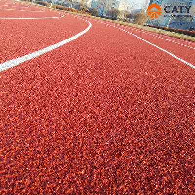 Anti-ultravioletos de los deportes de pista de carreras de goma EPDM a prueba de sonido granulados de China de pista de carreras de instalación de fábricas