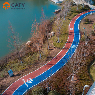 Instalación rápida de caucho prefabricado de pista de atletismo de material de atletismo de color granulados de caucho