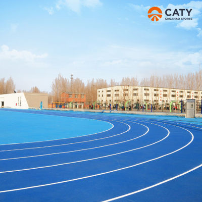 Capa de spray de sándwich EPDM Pista de goma para correr Pista de goma con instalación de pista deportiva