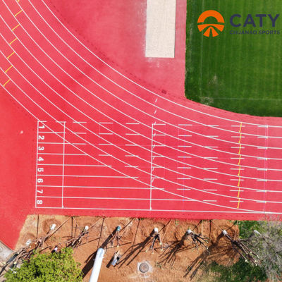 Deportes al aire libre Prefabricado Instalación de pista de atletismo Granulados de caucho coloreado