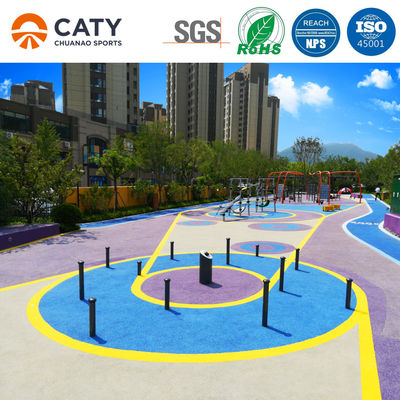 El suelo del patio de juegos de caucho ecológico de color Epdm