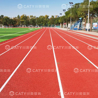 Sistema de sandwich de pista de atletismo semielaborado de caucho reciclado para superficies multideportivas