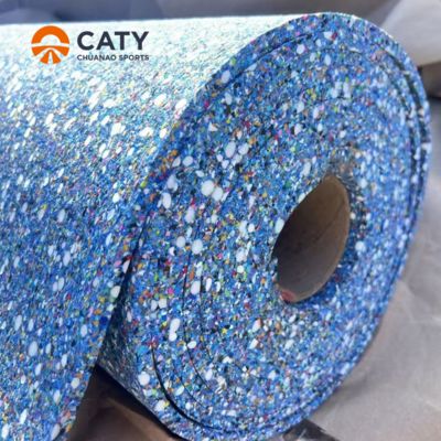 Pista de correr semiprefabricada sin costura certificada por la IAAF, instalación profesional con durabilidad para todo tipo de clima