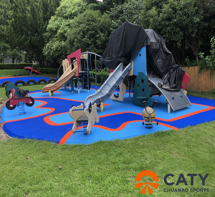 Granulados ECO-EPDM 100% certificados ROHS, absorbentes de golpes con diseño de seguridad antideslizante