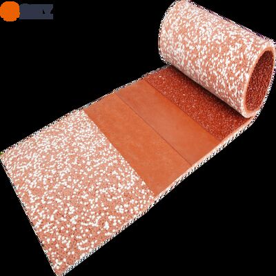 Pista de carrera semielaborada de fabricación, certificado por la IAAF para una instalación profesional rápida.