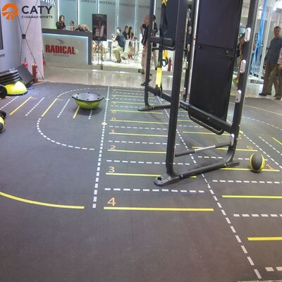 Alfombras de suelo de caucho de usos múltiples duraderas y antideslizantes para uso comercial y deportivo