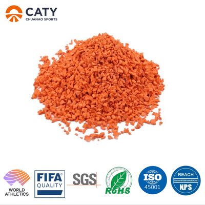 Materiales para el patio de juego de pista de atletismo anti-UV Granulos de goma EPDM resistentes al desgaste