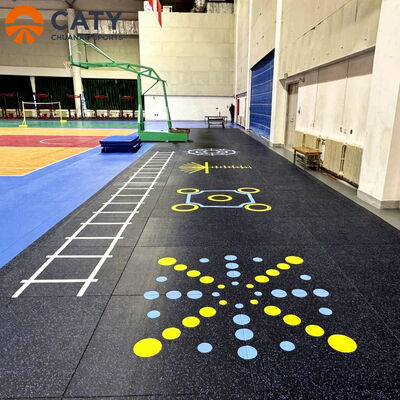 Alfombras de caucho multifuncionales resistentes al deslizamiento y duraderas para uso doméstico y comercial en gimnasios