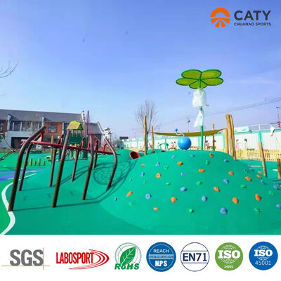 Precio de fábrica Gránulos de caucho EPDM verde 1-3 mm para equipos de juegos infantiles al aire libre