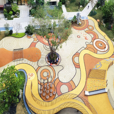 EPDM de alta densidad para suelos de pegamento de niños área de juego recreación parque infantil pista de carreras