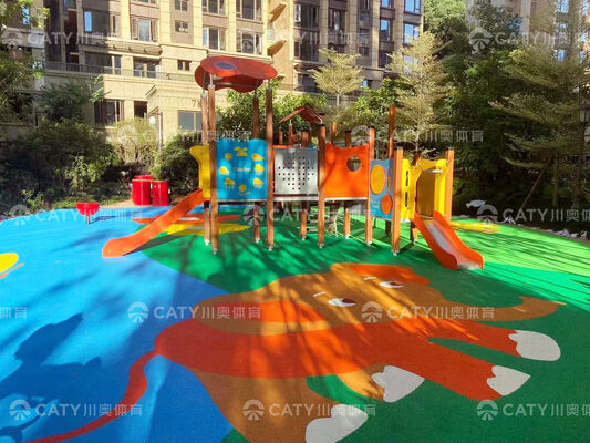 Precio de fábrica EPDM Granula de goma Material de cobertura antideslizante Parque de juegos 1-4 mm espesor 20% contenido de goma EPDM