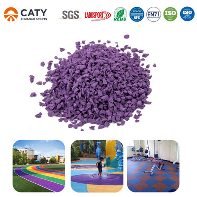 Granulos de EPDM ecológicos elásticos y duraderos como capa base para las pistas de fitness y el patio de recreo infantil