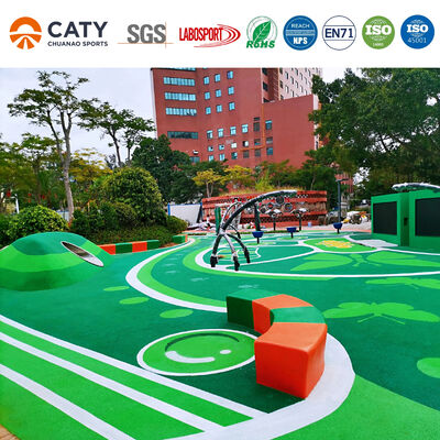 Granulos de goma sintética EPDM multicolor para suelos de juegos para correr Tartan Superficies antideslizantes para niños